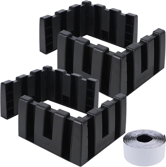 Set of 4 Car Trunk Organizer Set, Cargo Blocks for Back of SUV Multipurpose Trunk Divider Available to Wool or Leather Carpet, Car Storage Organizer Blocks for Car Truck SUV Van