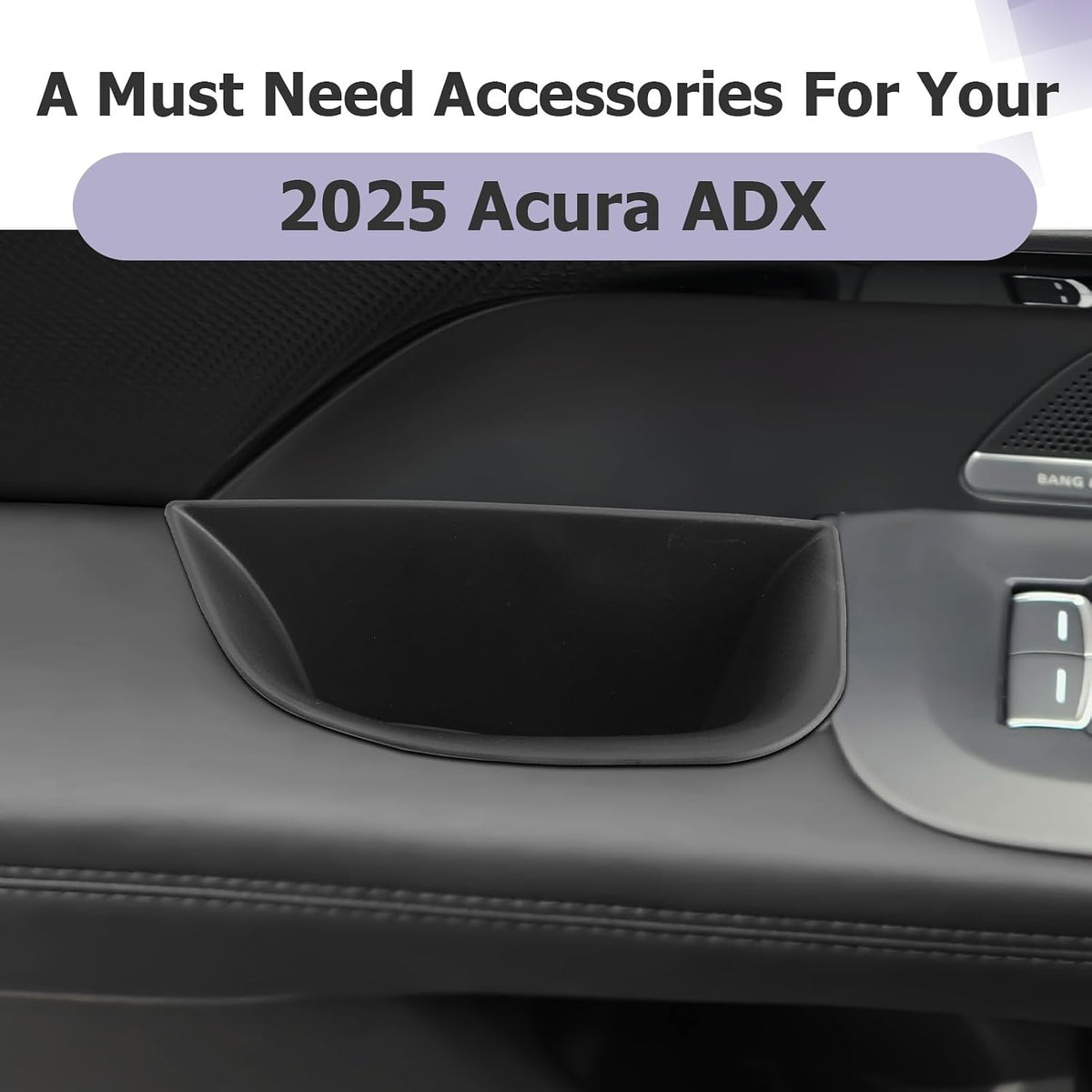 LUWU 2025 2026 A cura ADX Front Door Side Box Compatible with 2025 2026 A cura ADX Accessories Center Console Organizer Armrest Console Organizer Insert Tray 2-Pack