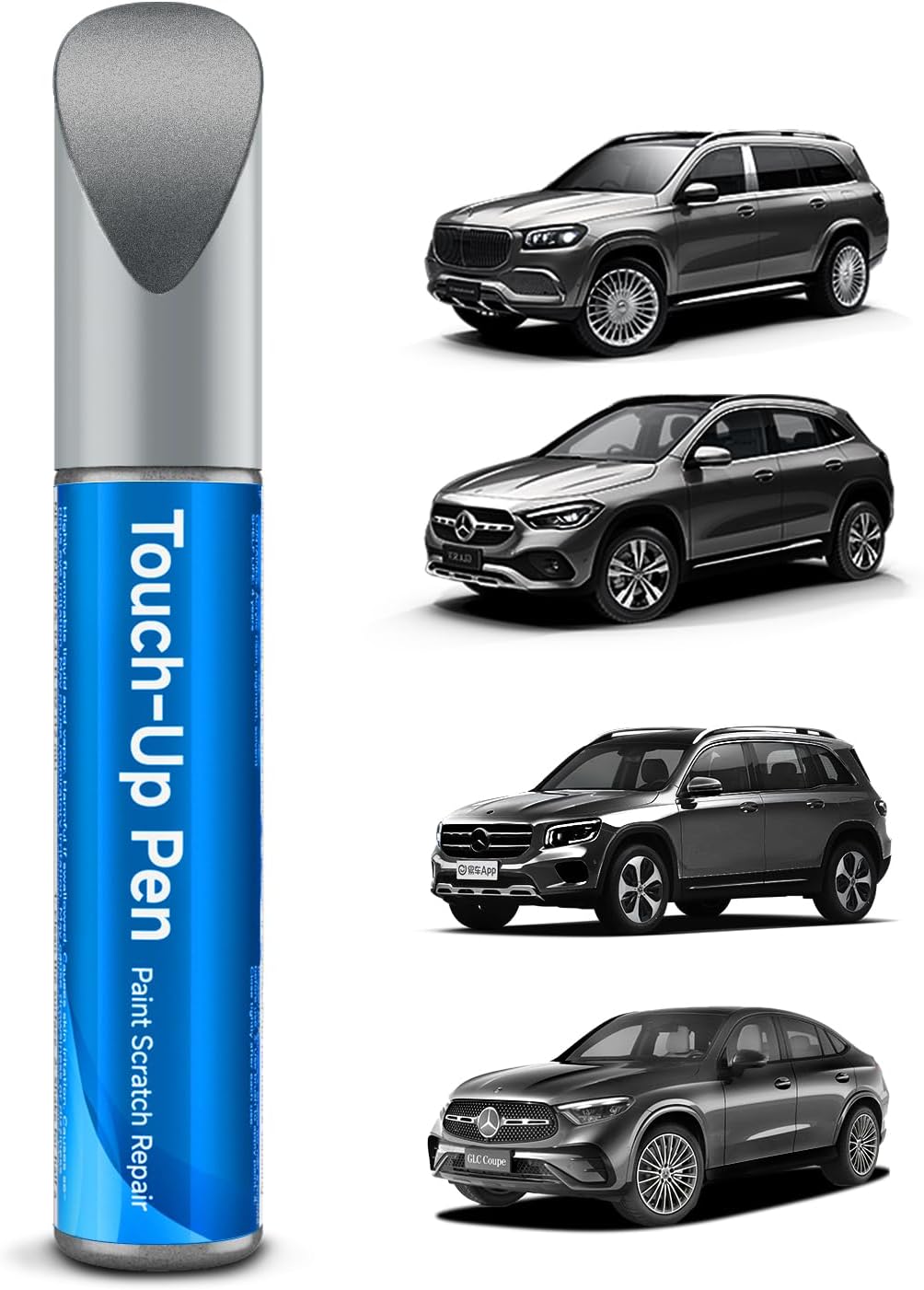 040/9040 Black/Jet Black Touch Up Paint Compatible With Mercedes-Benz Exact Match Car Paint Pen Scratch Repair