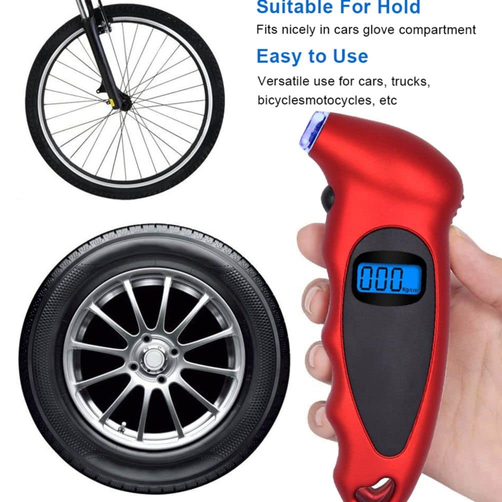 Digital Tire Pressure Gauge, Digital Tire Pressure Reader, Digital Tire Pressure, Digital Tire Pressure Gauge, Tire Diagnostic Tool Suitable for Automobile Tire Inspection Portable Tire Pressure Gauge