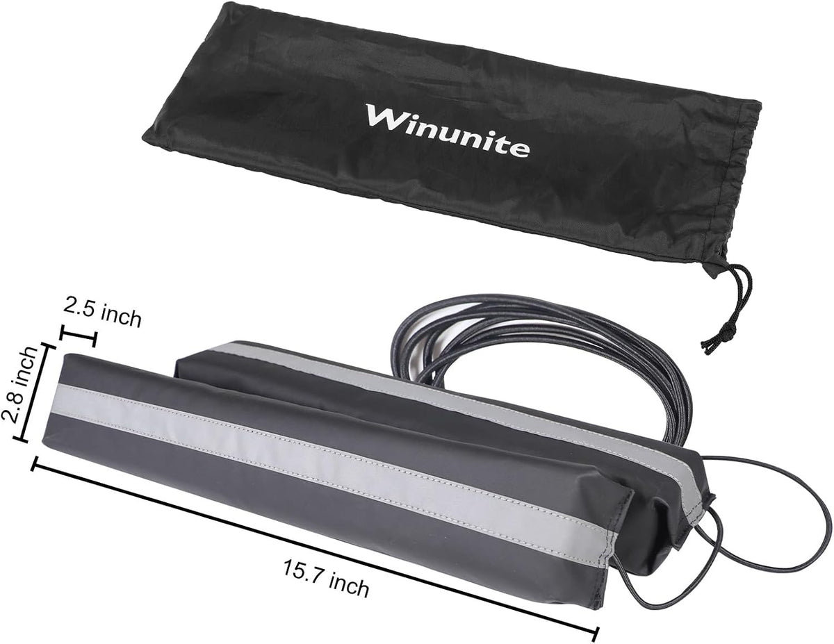 Winunite Removable Magnetic Car Door Dent Protector Black(Pack of 2)