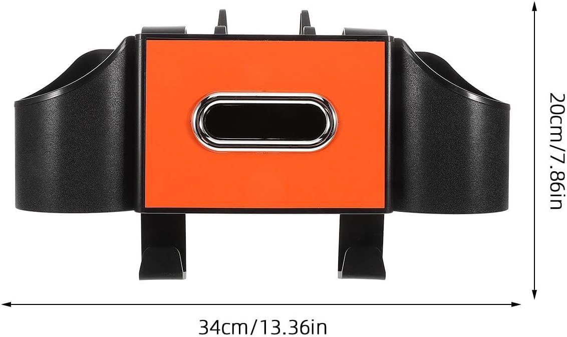 Ciieeo Back Seat Car Organizer with Cup Holder Tissue Box Headrest Hooks Phone and Snack Storage Car Backseat Storage Organizer for Travel SUV Sedan Interior