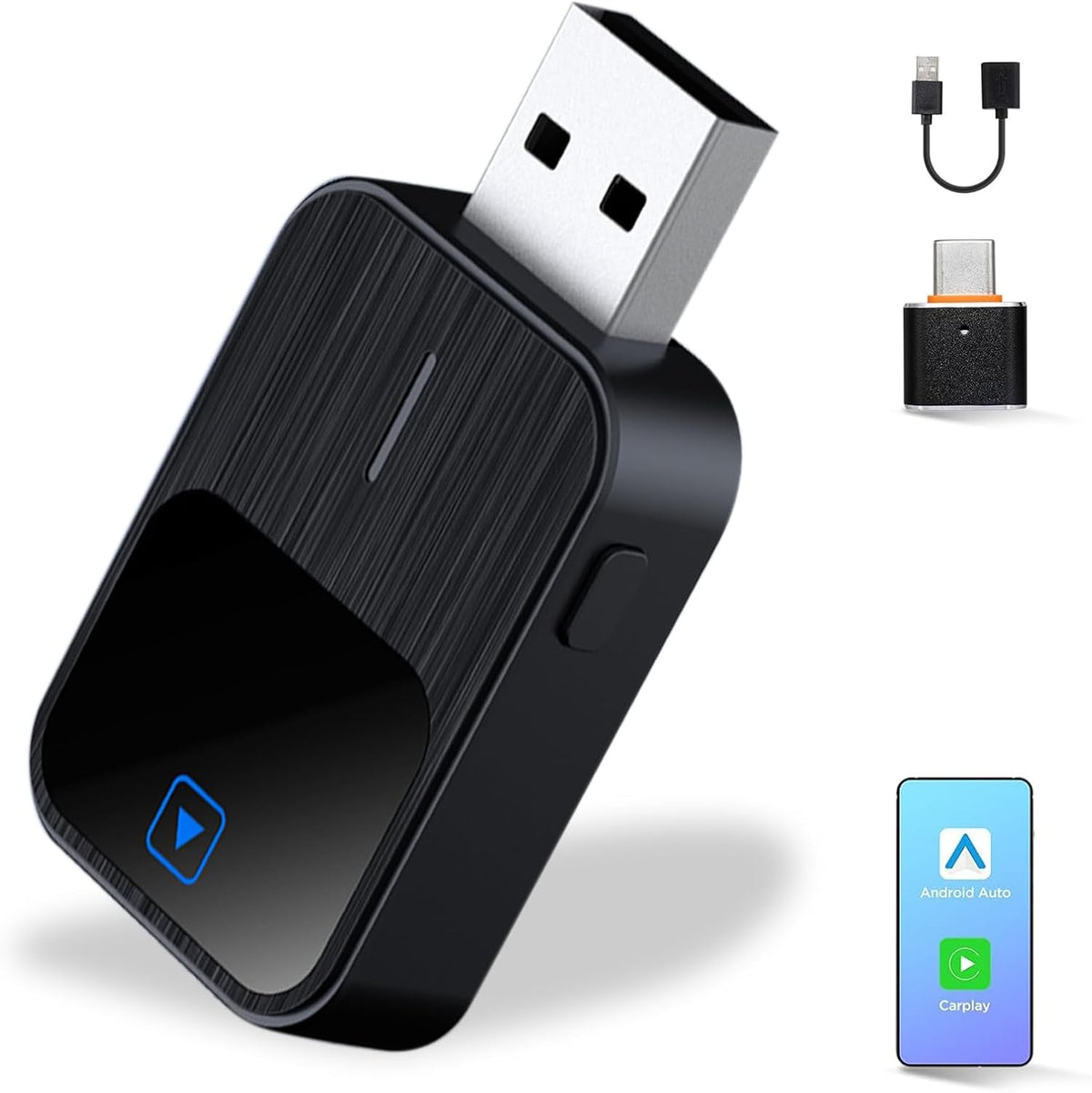 Sehawei Wireless CarPlay Android Auto Adapter 2-in-1