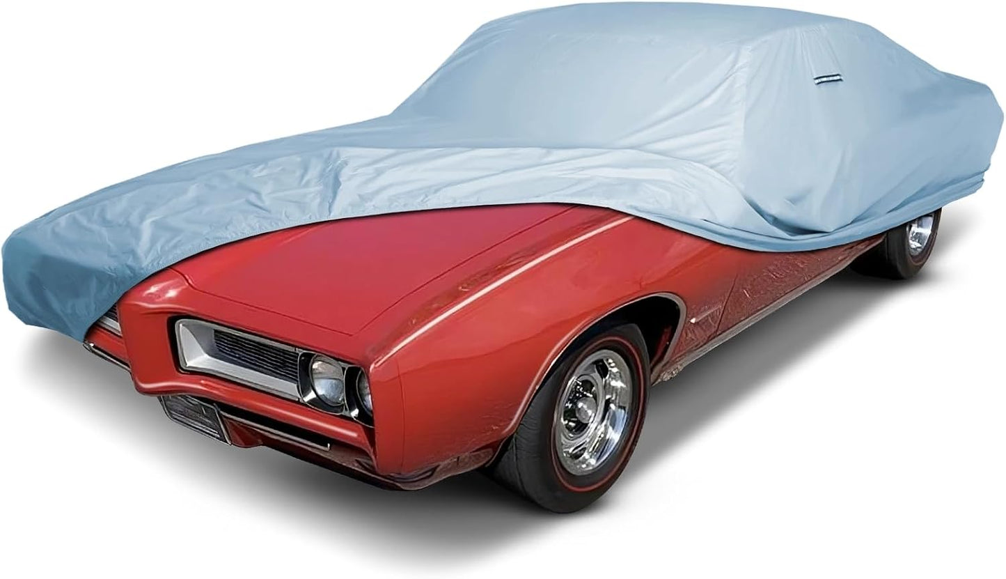 iCarCover Premium Car Cover for 1968-1972 Pontiac GTO Heavy Duty Waterproof All-Weather Automobiles Custom Fit Indoor Outdoor UV Snow Protection Covers with Straps and Bag