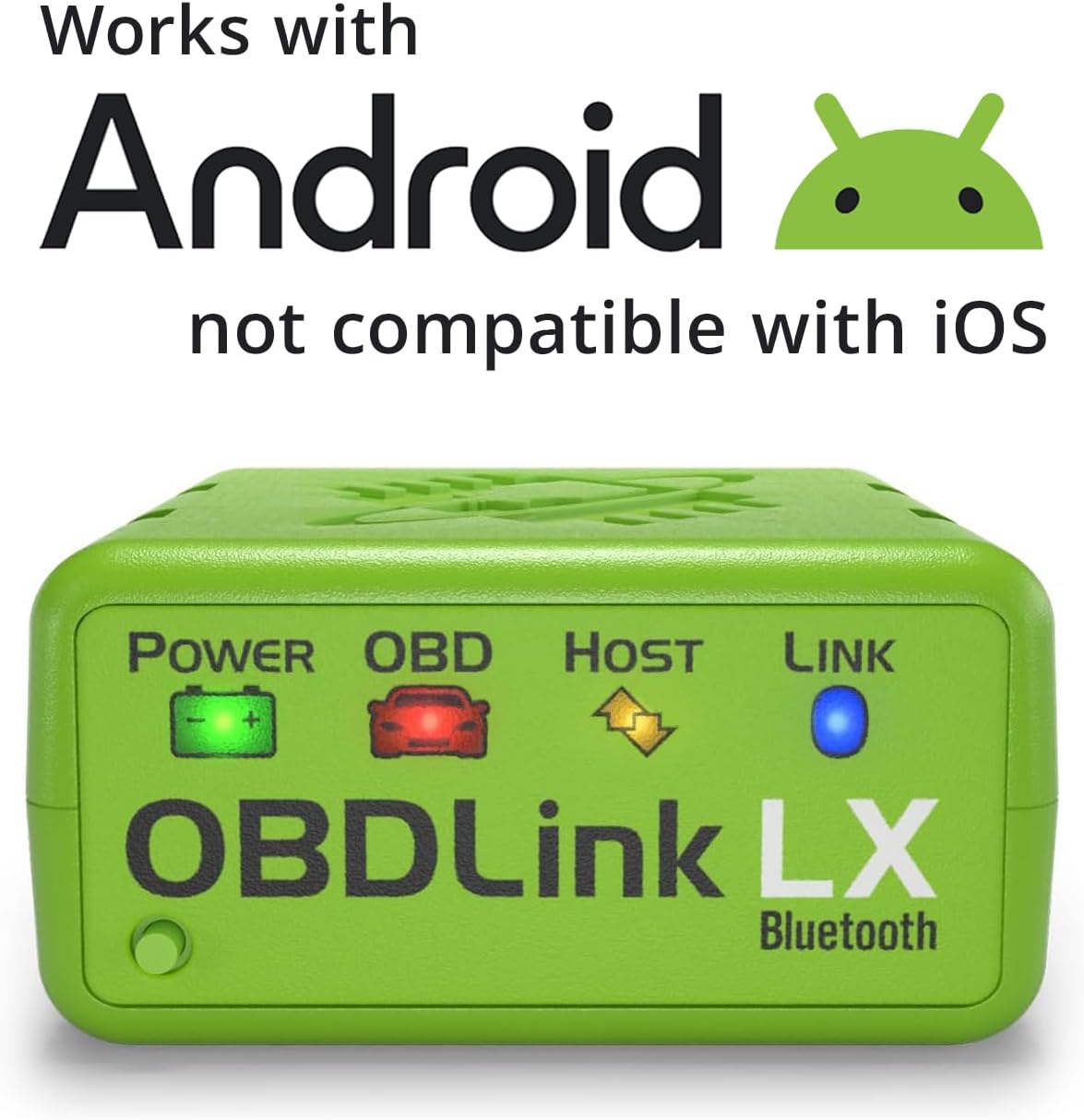 OBDLink LX Bluetooth 3.0 OBD2 Adapter for Motoscan, Torque, Hybrid Assistant (Android Only), OBD II Diagnostic Scanner