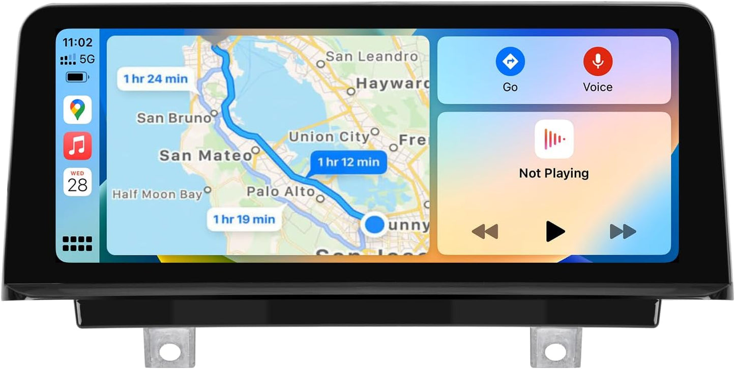 PEMP Linux Screen for BMW 2012-2017 F30 F31 F32 F33 F34 F35 F20 F21 F22 ID4 NBT CIC, Support iOS 26 Wired and Wireless CarPlay Retrofit Android Auto 328i 320i Accessories Radio