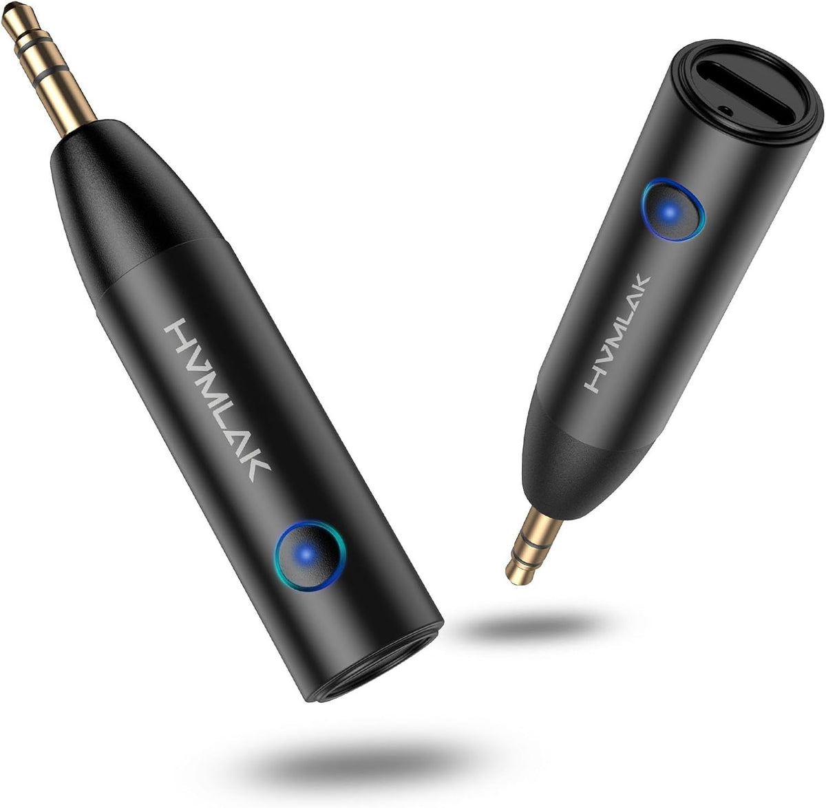HVMLAK Link280 Car Bluetooth 5.4 Aux Adapter 3.5mm Jack Receiver, 1 Pack