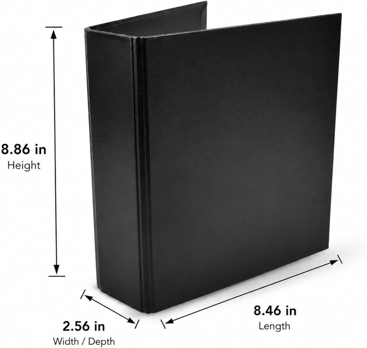 Tarifold 2-Ring Storage Binder for DVD and CD Sleeves, Holds 25 Sleeves, Durable Cardboard, Space-Saving Design, Made in Denmark, Black, Pack of 4