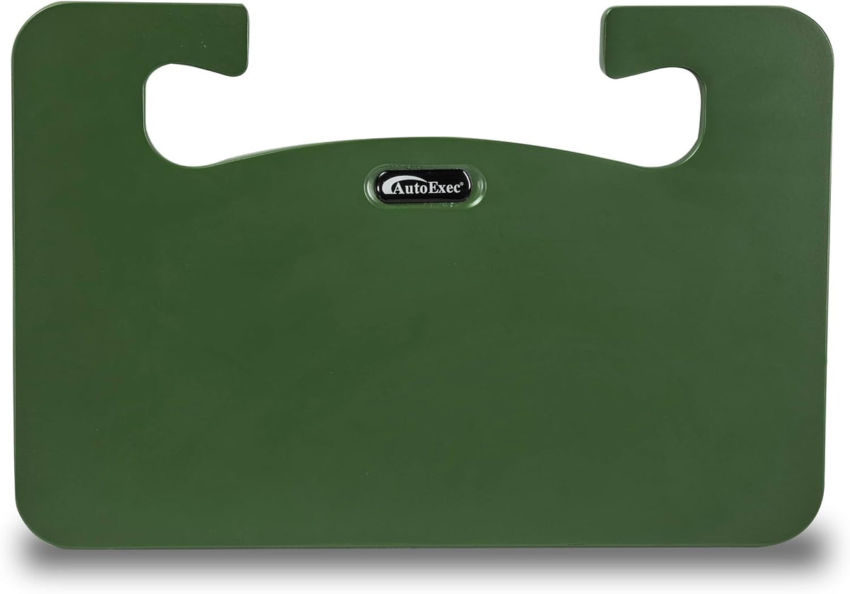 AutoExec Wheelmate Extreme Deluxe Car Steering Wheel Tray Vehicle Desk, Army Green with Phone Vent Clip (for Thicker Steering Wheel)