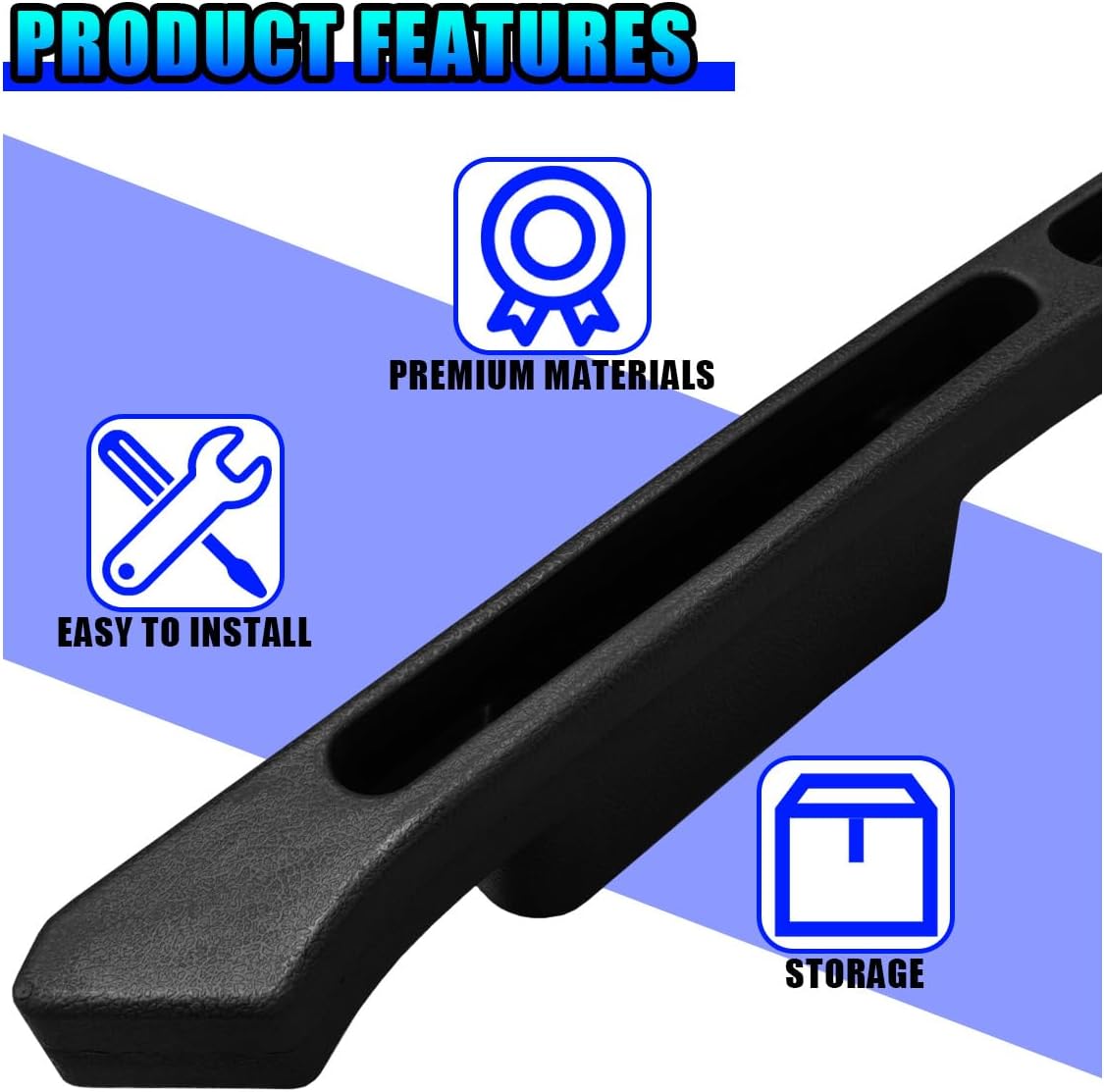 2PCS Car Seat Gap Filler Organizer, Multifunctional Car Gap Stopper Between Seat & Console Prevent Things Drop, Universal Vehicle Interior Phone Holder Accessories for SUVs Trucks (Black)