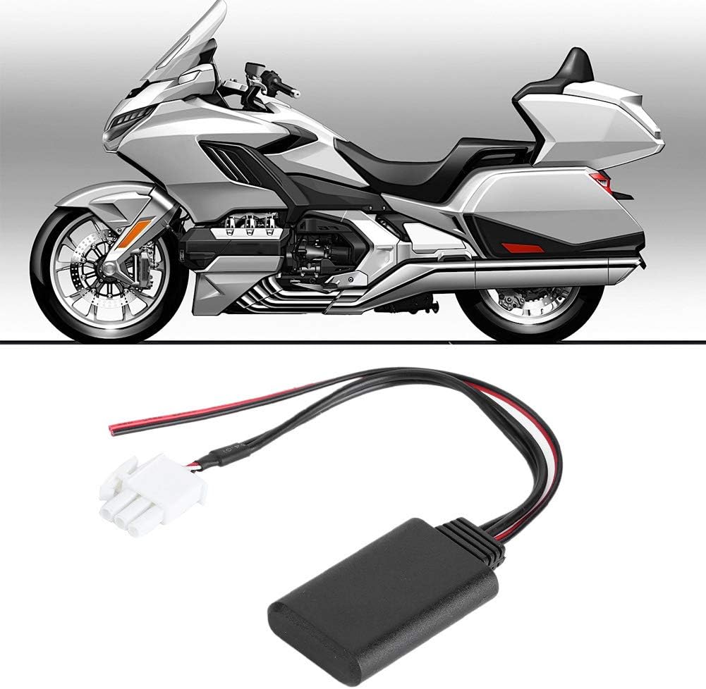for Goldwing Bluetooth Adapter,Bluetooth Adapter Receiver for Goldwing Gl1800 Female Stereo Audio Jack Adapter Cable 3-Pin AUX Audio Cable Adapter for GL1800