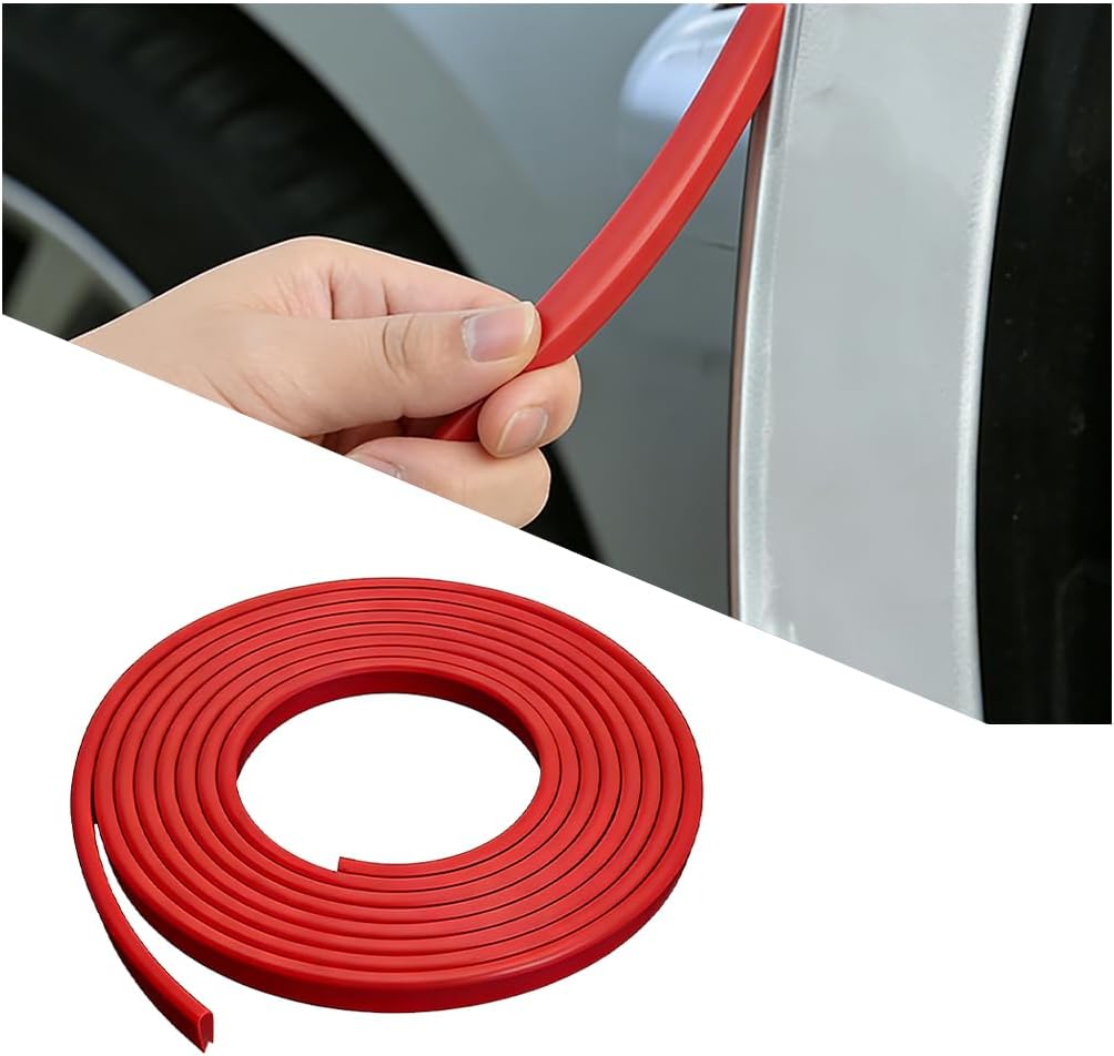 Car Door Edge Guards, 32.8FT U-Shaped Built-in Scratch-Resistant Vehicle Door Edge Trim Protection, Automotive Bumper Seal Protector Strip, Universal for SUV Sedan Truck (Transparent)