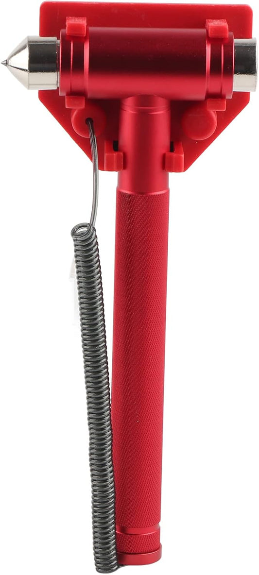 SYH&AQYE Car Safety Hammer, Car Glass Breaker with Seat Belt Cutter, Car Autoaccessory Metal Window Hammer with Anti-Theft Rope for Bus Car Rescue Vehicle School Office