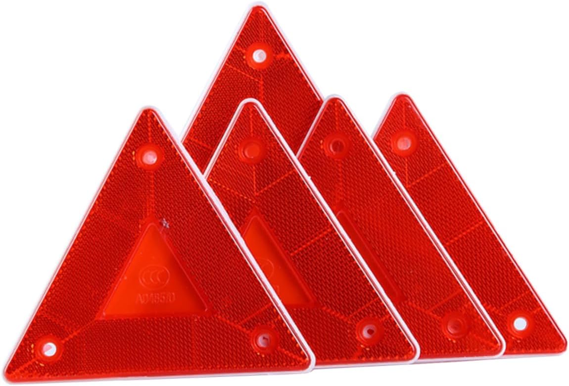 Alipis 5 Pcs Triangle Warning Sign for Truck Roadside Emergency