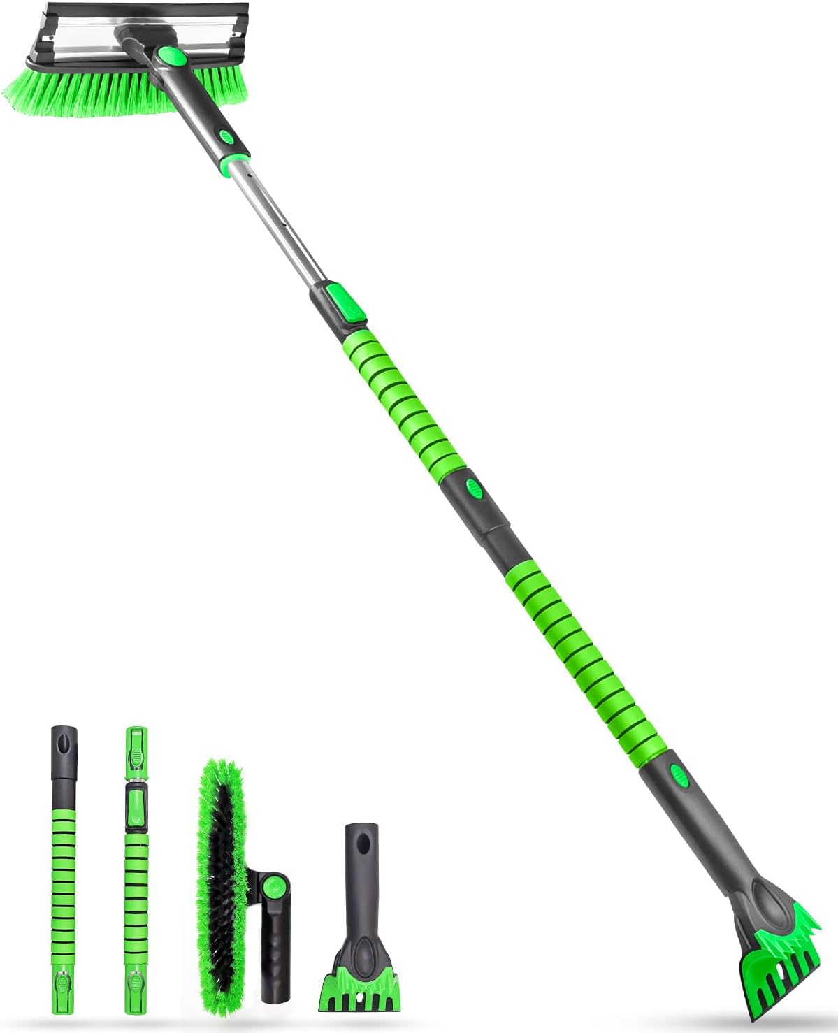 SEAAES 55 Inch Ice Scraper and Snow Brush with Squeegee for Truck SUV