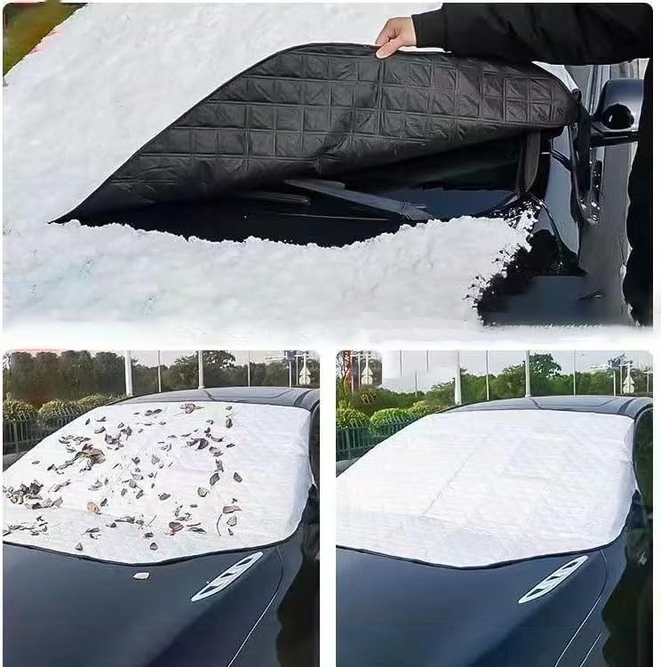 Car Windshield Snow Cover for Mazda CX-30 2019–2025 2026 DM, Heavy-Duty Anti-Frost Snow Ice Guard, Sun & Rain Resistant All-Weather Windshield Protection Cover,148cm*115cm