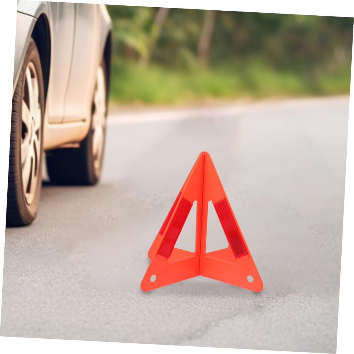 DECHOUS 5pcs Triangle Warning Signs for Vehicle Roadside Safety Alerts