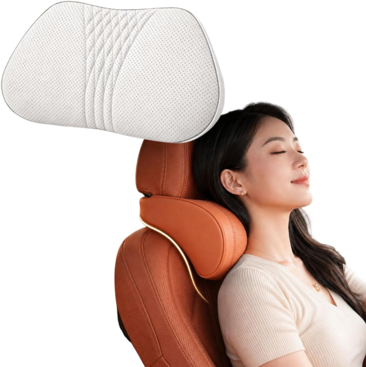 Universal Memory Foam Car Headrest Neck Pillow Ergonomic Auto Neck Cushion