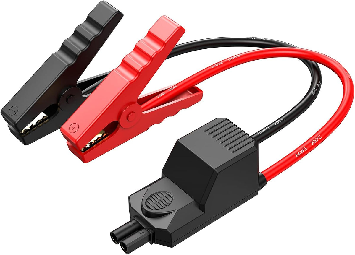 Smart Jumper Clamps, S ZEVZO Replacement Intelligent Jump Starter Clamps with 10 Protections Automotive Battery Booster Smart Jumper Cables for ET03 Car Jump Starter