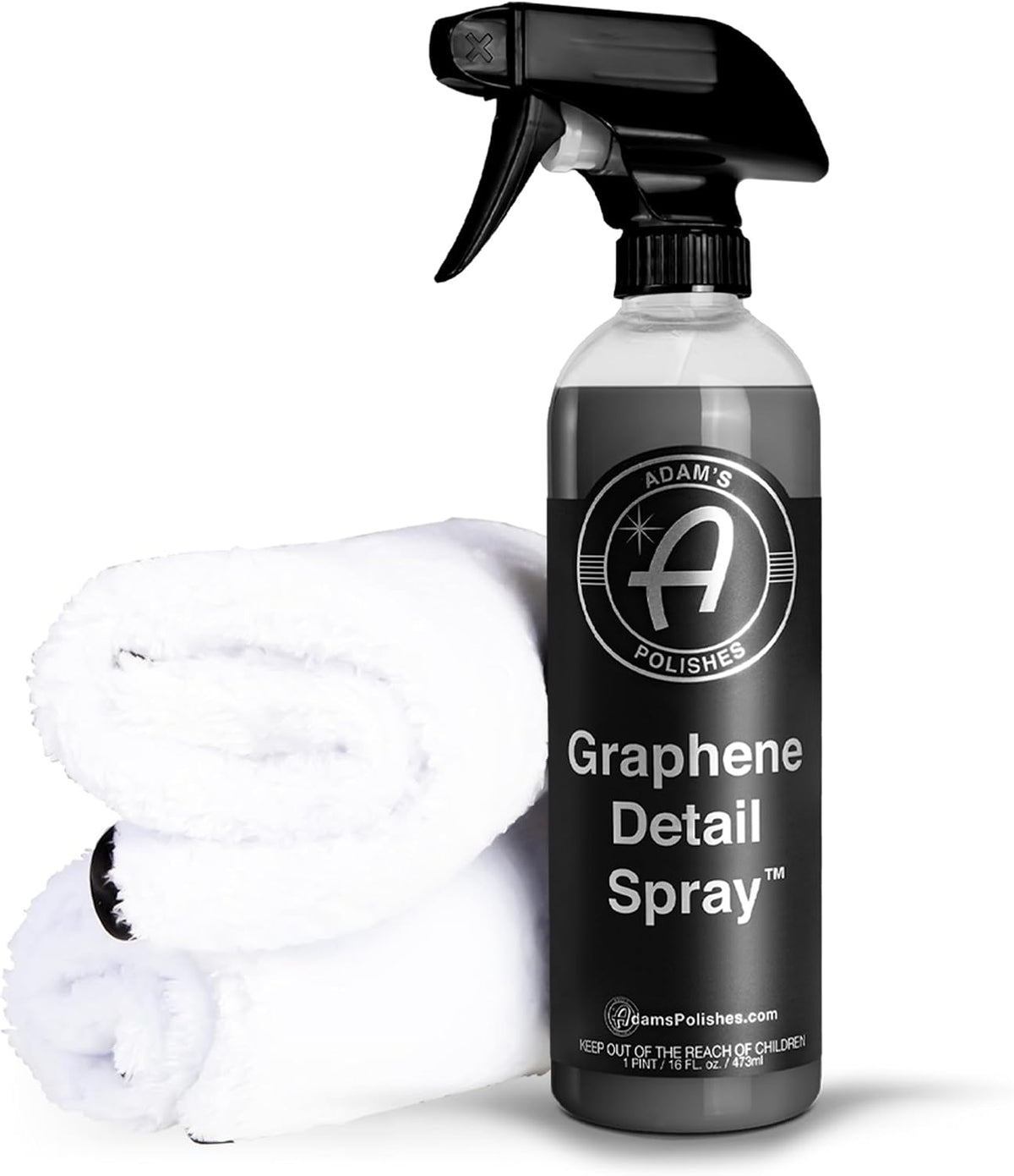 Adam's Polishes Graphene Detail Spray (2 Pack) - Extend Protection of Waxes, Sealants, & Coatings | Waterless Detailer Spray For Car Detailing | Clay Bar, Drying Aid, Add Ceramic Graphene Protection