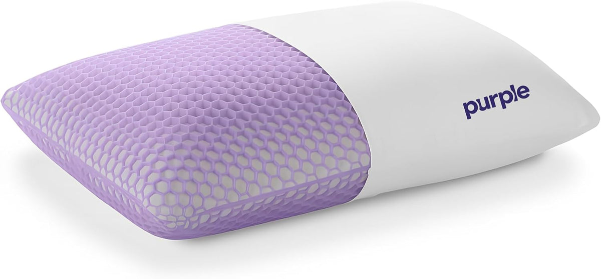 Purple Harmony Pillow - Medium Loft, Standard Size, Cooling Gel Neck Pillow