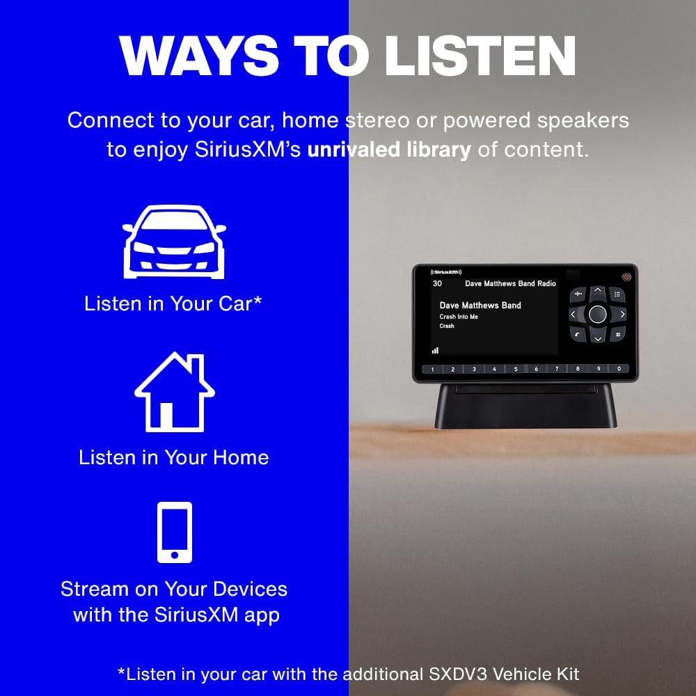 Onyx EZR Satellite Radio with Home Kit (SXEZR1H1) | SiriusXM
