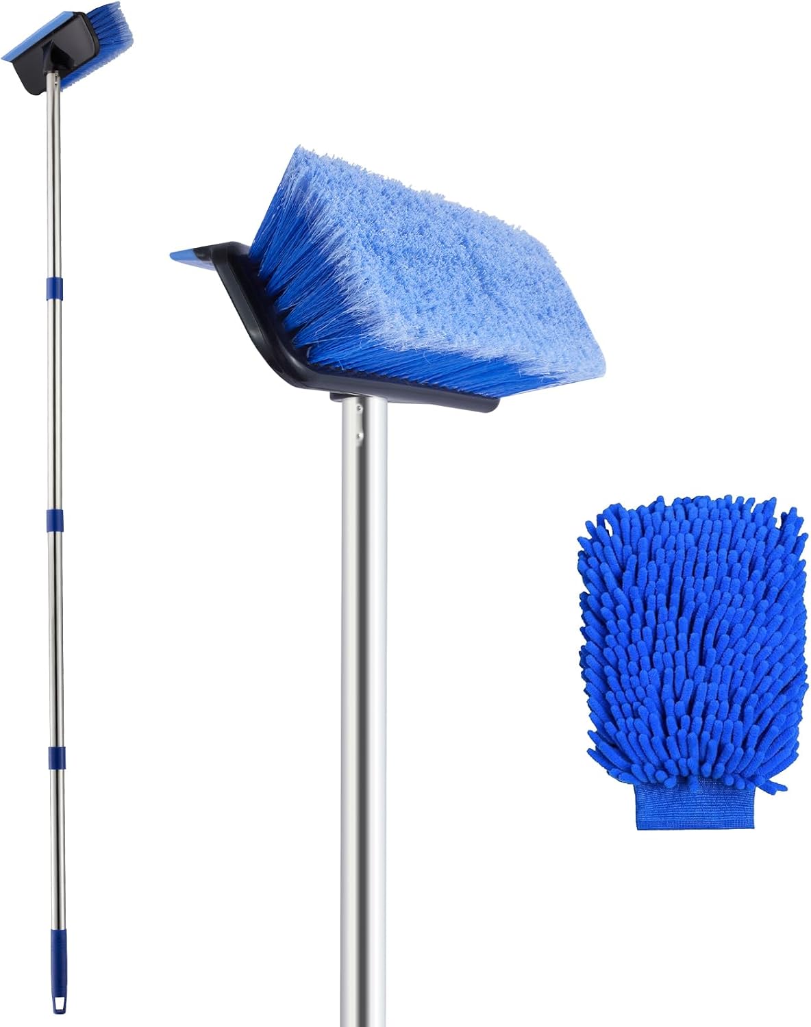 PIMEKOY 60" Car Wash Brush with Long Handle for Washing Exterior Car, Truck