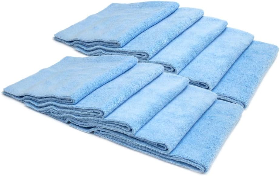Autofiber [Mr. Everything] Premium Paintwork and Coating Leveling Towel (16"x16") 10 Pack (Gray)