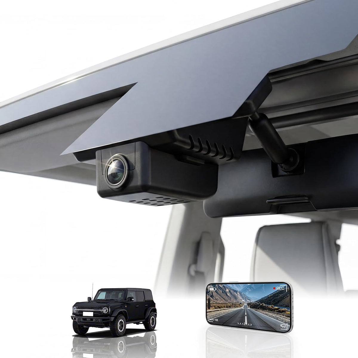 Front 4K Dash Cam for Ford Bronco & Raptor 2021-2024 (Not for Bronco Sport)