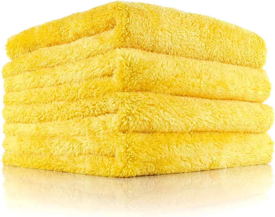 The Rag Company Eagle Edgeless 500 Detailing Towel, 16x16 in, 4-Pack