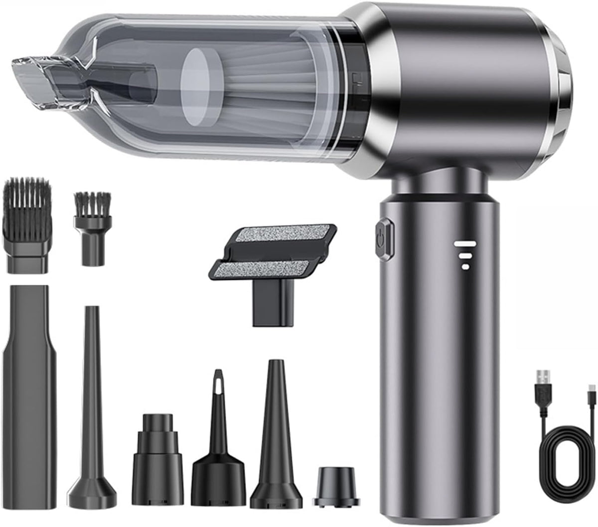 Handheld Vacuum Cordless for Honda Shuttle 2015-2019 Car Vacuum 3-Speed with Multi-Nozzles & Washable Filter,Gunmetal Black