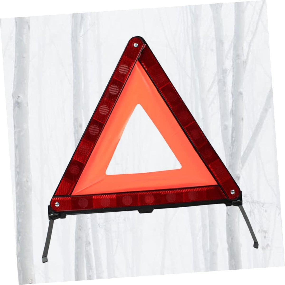Zerodeko 1pc Warning Triangle Kit Reflective Roadside Warning Sign for Car Safety Portable and Easy Setup for Roadside Emergencies Red