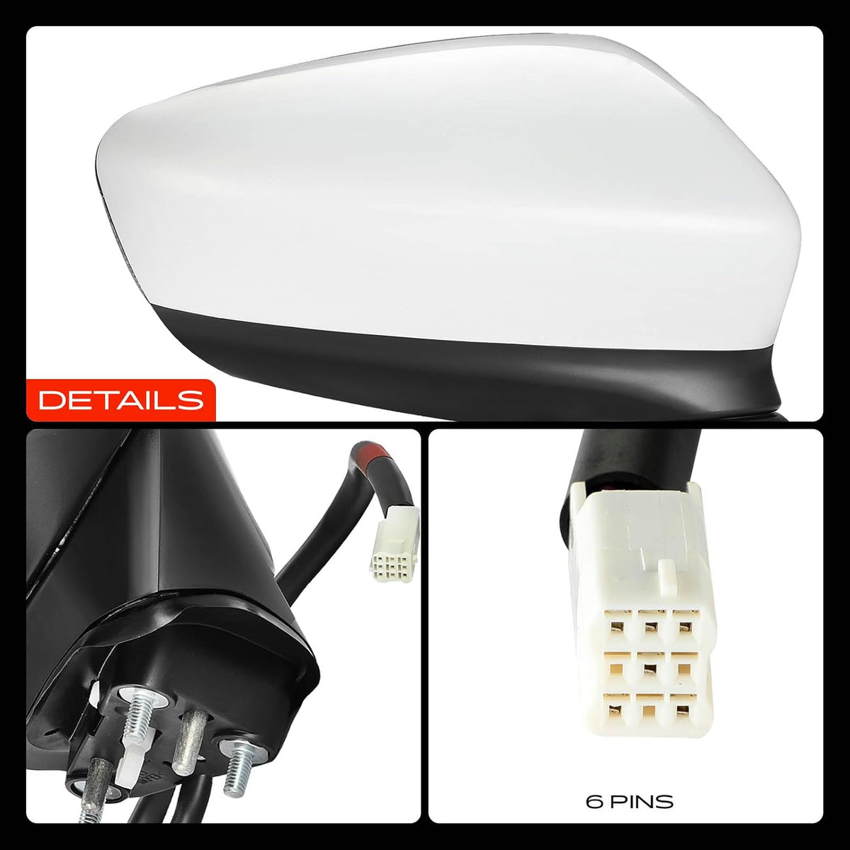 A-Premium Passenger Side Power Door Mirror Compatible with Mazda