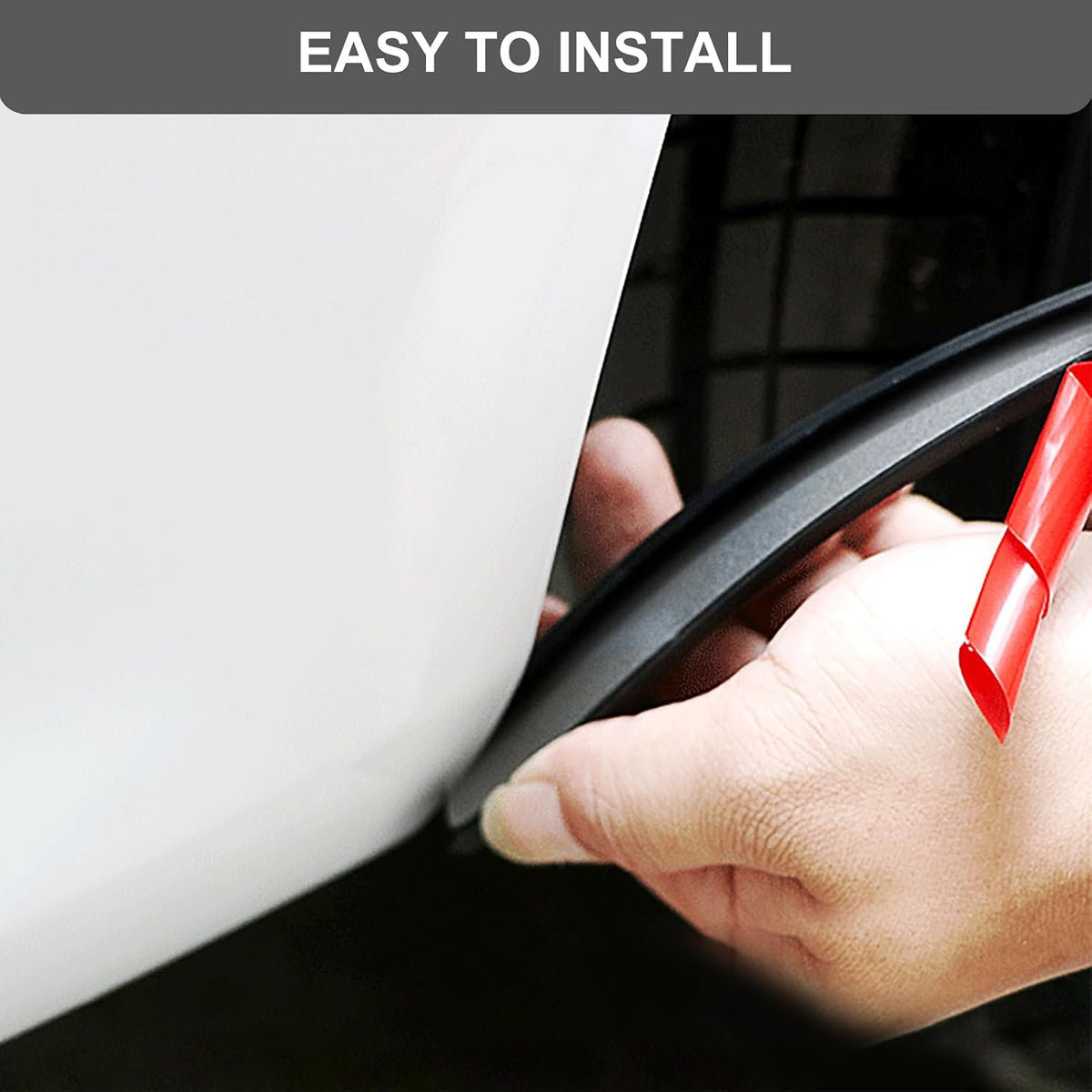 L Shaped Door Edge Trim Molding 26FT – Universal Car Door Protector Strip with Adhesive, Rubber Edge Guard for Truck SUV, Anti-Scratch Flexible Seal
