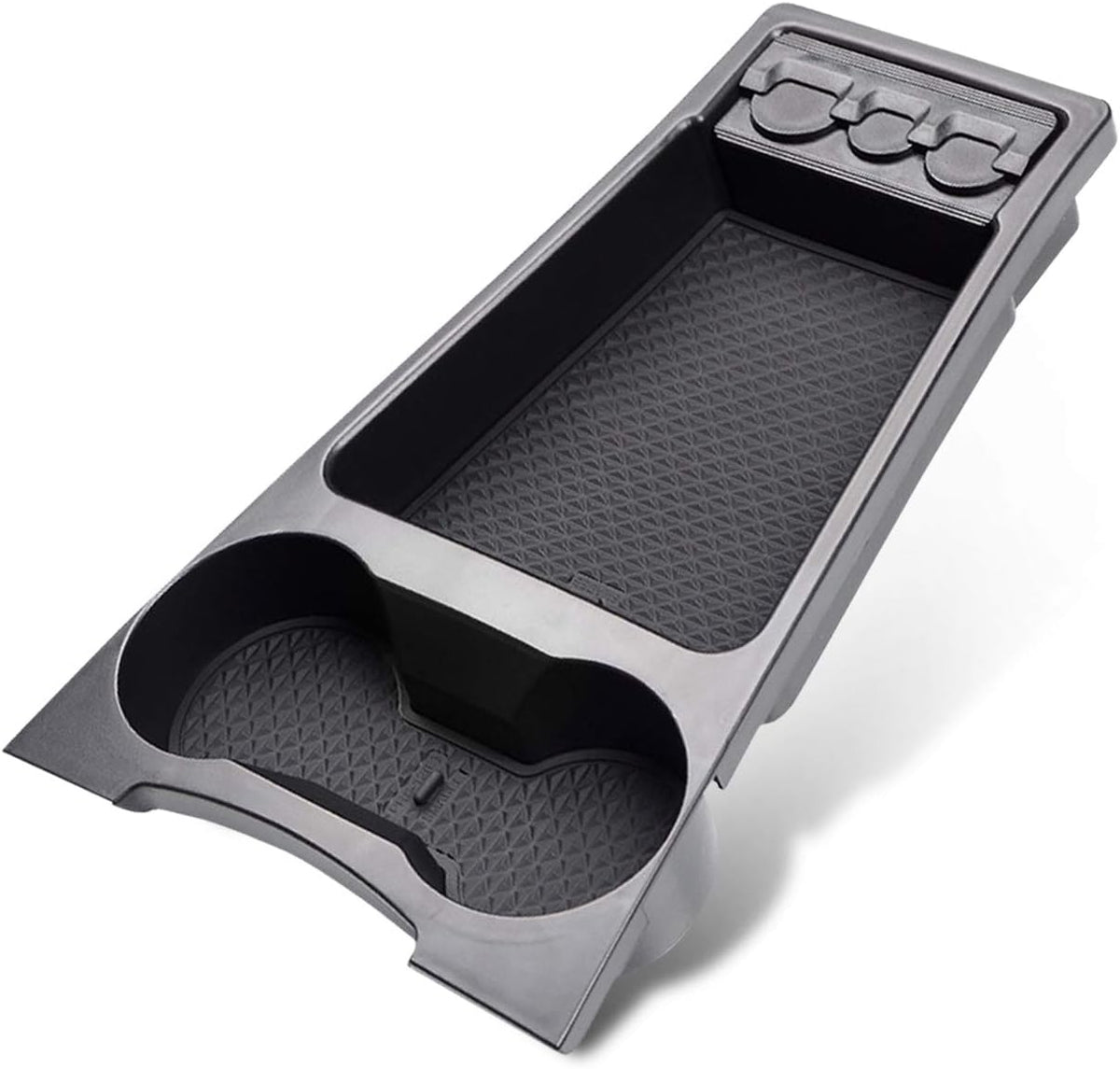 LUWU Prius XW30 Low Center Console Organizer for 2010 2011 2012 2013 2014 2015 Prius Accessories Armrest Console Storage Box Glove Organizer Tray ABS Material (Black)