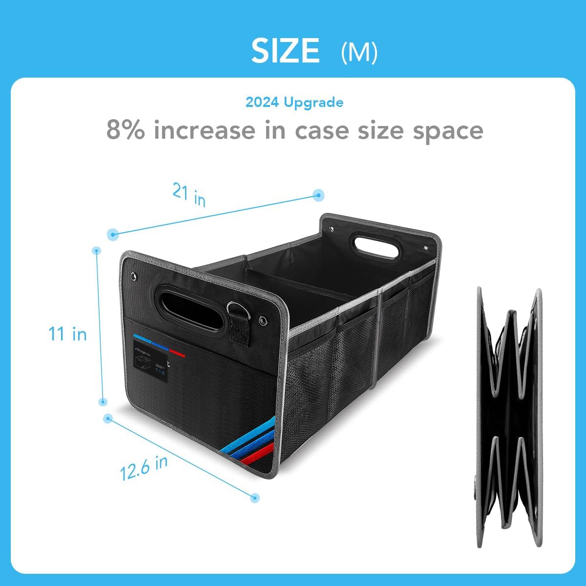 Car Trunk Organizer, Waterproof Collapsible Portable Multipurpose Storage Box, Tool Grocery bag organizer, Organizer For X1 X3 X5 E30 Suv Garage Home