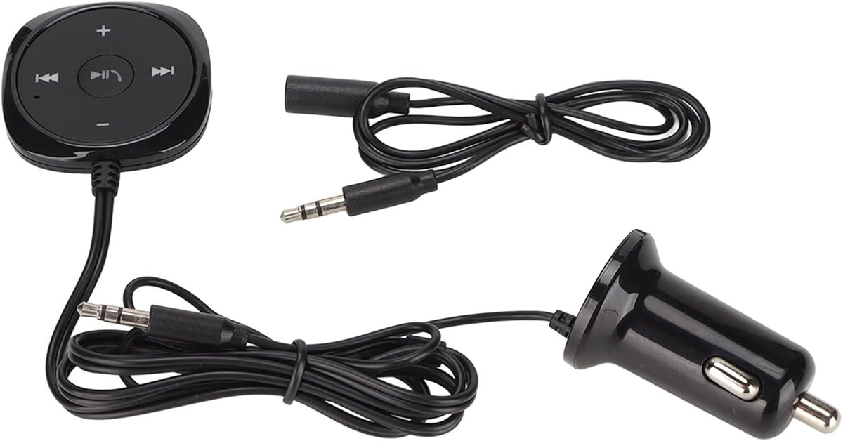Car Kit Music Adapter Input Charging Port for Automobile, Audio Receiver for Vehicle 5.0, 5.3 Car Adapter with Dual Mics and Noise Fm Transmitters, ZIZEV4bk1gzsq3o