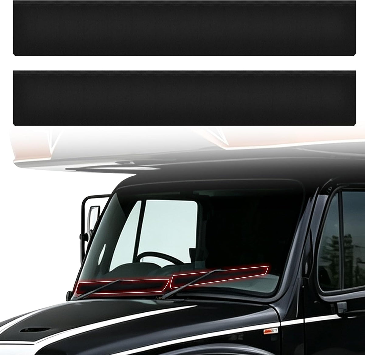 2Pcs Wiper Blade Covers Fit for Freightliner M2 S2RV Super C