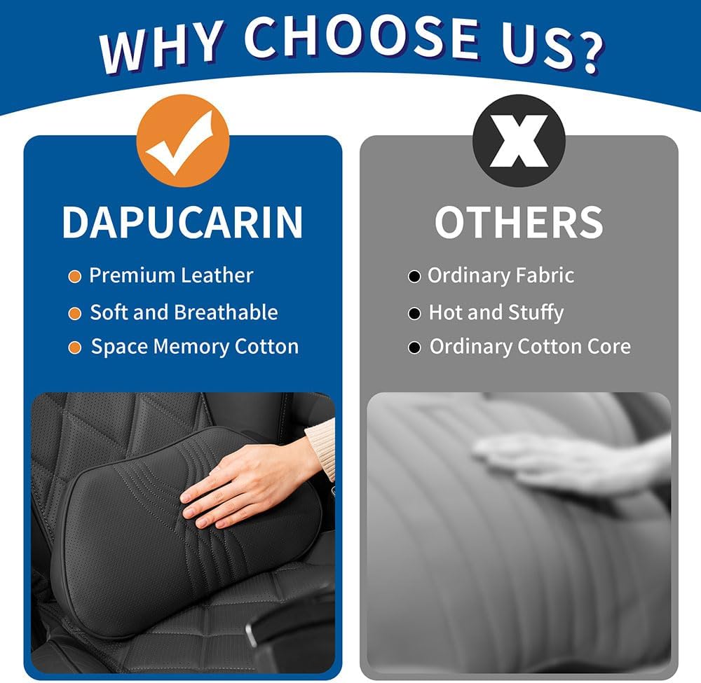 Lumbar Support Pillow for Car Seat, Office Chair, Black, 1PC