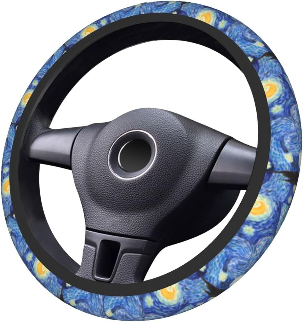 Starry Night Steering Wheel Cover, Auto Car Accessories Universal 15"