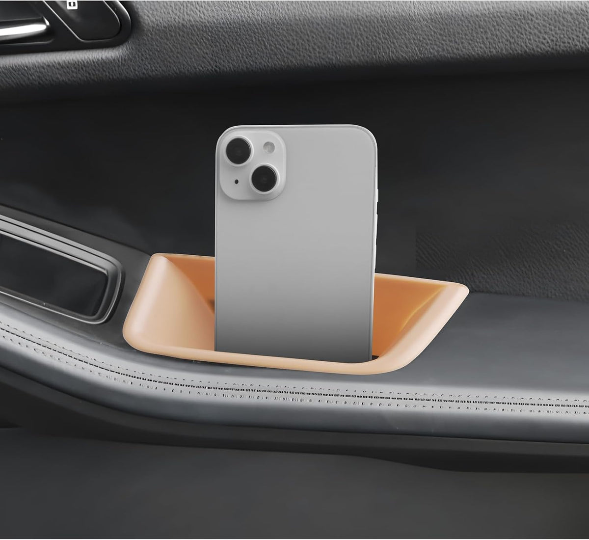 LUWU Door Tray Organizer Compatible with 2015-2026 Porsche Macan S/T/GTS Accessories Center Console Organizer Armrest Console Storage Box Insert Tray ABS Material Beige 4PCS (Not for Macan EV)