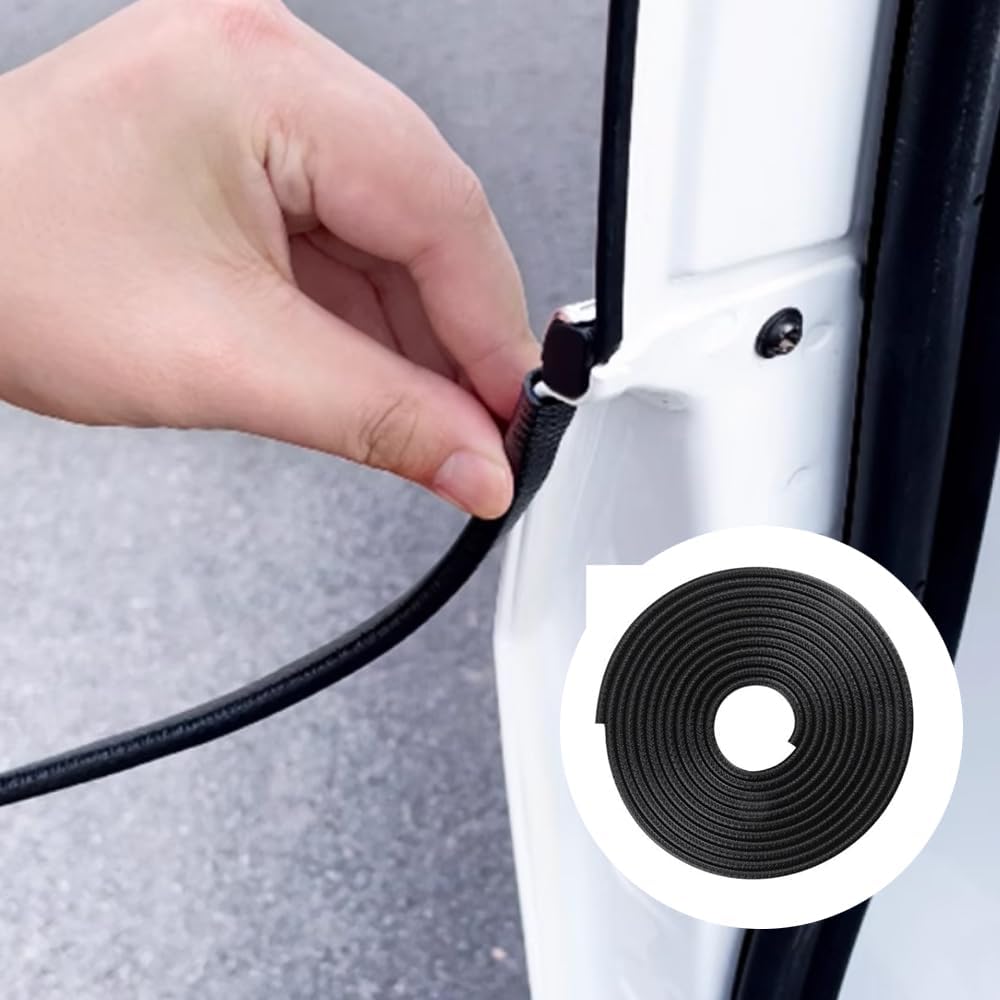 Edge Trim Black Small, Flexible PVC Edge Protector,Rubber U Channel Edge Trim,Fits Edge 1/16 to 1/8 Inch (65FT)