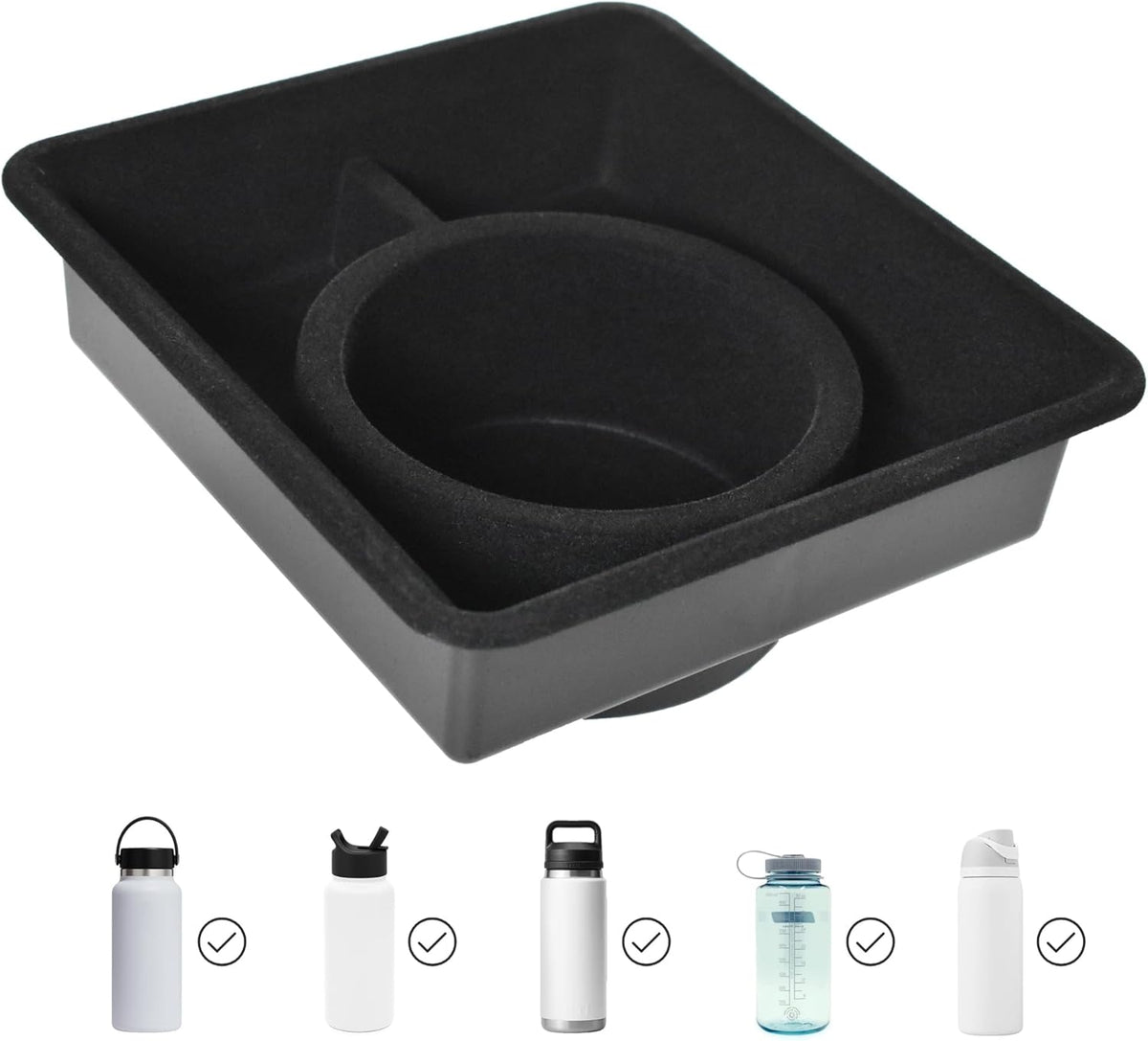 Gen 1 Cup Holder Insert for Tesla Y & 3 Fits 26–32 oz Bottles