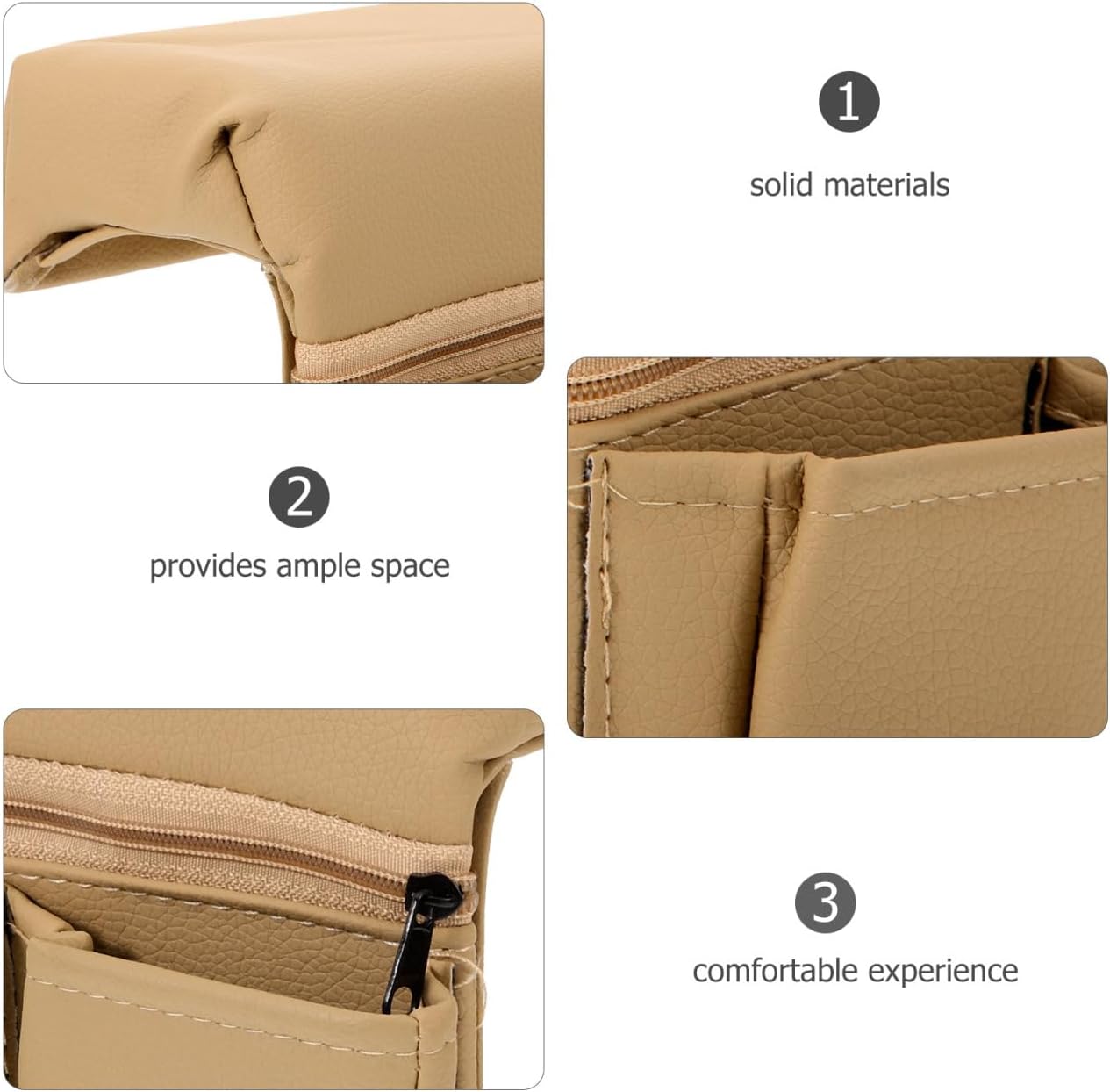 ABOOFAN Car Window Armrest Organizer Arm Rest Pad with Storage Universal Car Armrest Extender for Door Elbow Support 9.52 X 7.08 X 3.34 in Easy Install Interior Accessory