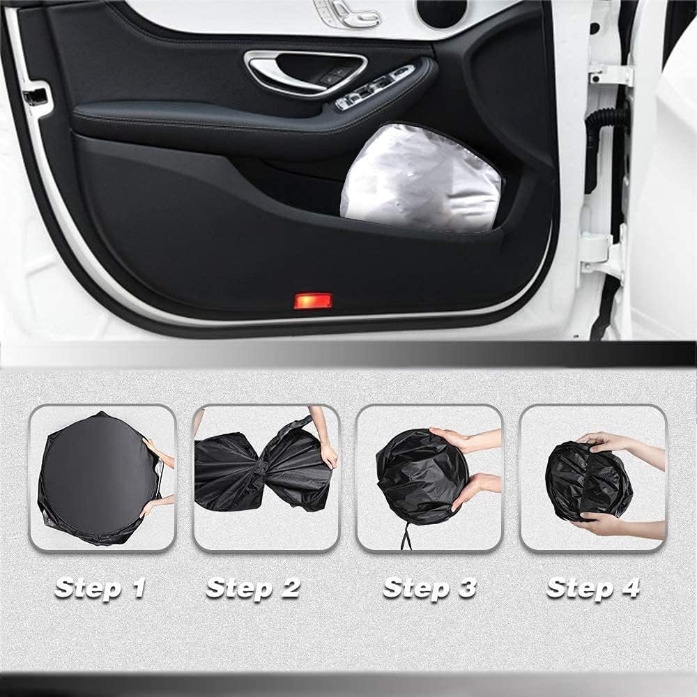 Starry Sky Night Car Windshield Sun Shades - Protect Vehicle from High Temp & UV Reflection, Front Window Shade for Car, SUV, Truck - 63 L x 33.5" W