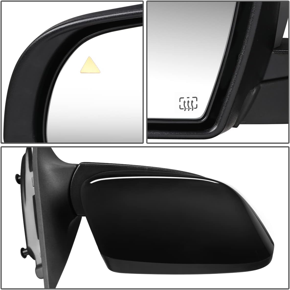 Auto Dynasty CH1321431 OE Style Right Side Mirror - Power Folding | Power Adjust| Memory | Blind Spot Detection | Puddle Light - Compatible with Jeep Cherokee 14-20, Paint to Match