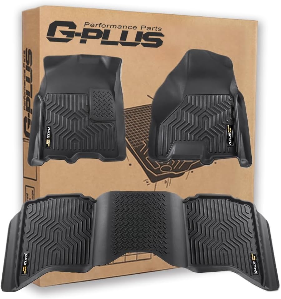 G-PLUS Floor Mats Fit 2009-2024 Dodge Ram 1500 Crew Cab(19-24 Classic Body)