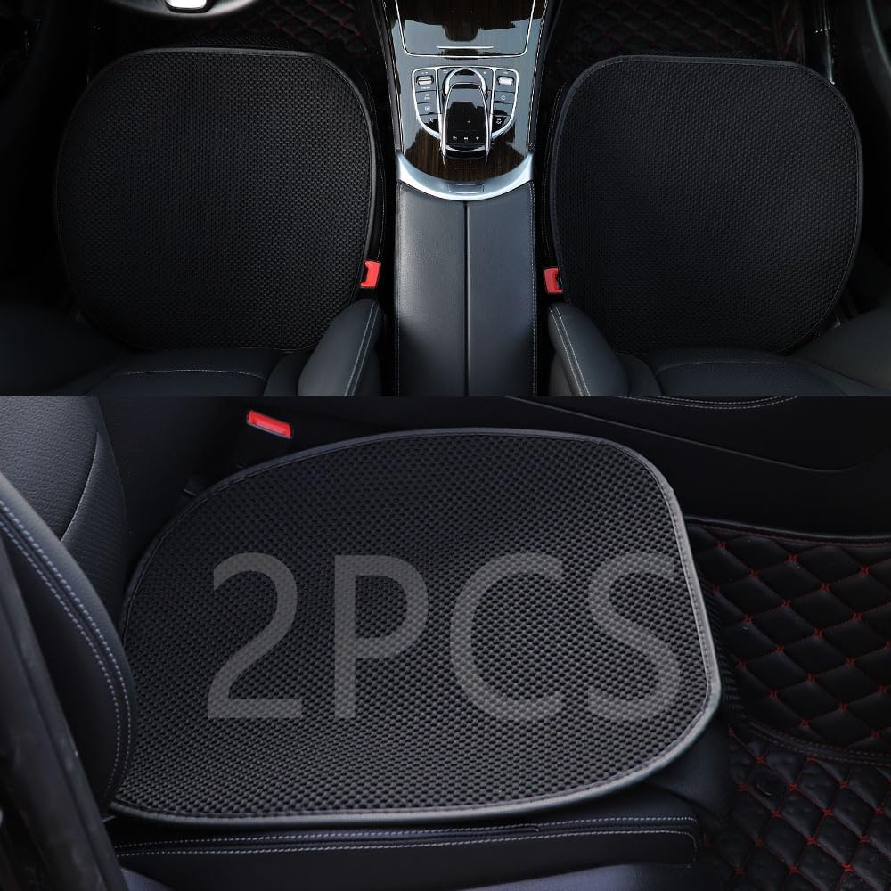 Extra Large 19.5" Car Seat Cushion for CCar Seat Driver Long Sitting,Breathable Comfort Car Cushion,Anti Slip CCar Seat Protector for Driving Travel 2Pcs