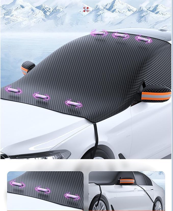Snow Windshield Car Cover for Toyota Venza (2008 2009 2010 2011 2012 2013 2014 2015 2016 2017 2018 2019 2020 2021 2022 2023 2024), Windshield Front Window Cover Frost Ice Snow Car Accessories