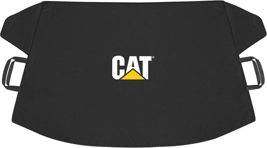 Cat® Windshield Snow Cover, Toughest Car Frost Protector for Ice & Sleet, Weatherproof for Winter, Includes Anti-Theft Straps, Freeze Protector for Auto Car Truck Van SUV, Wide Size 78"x45" inch,Black